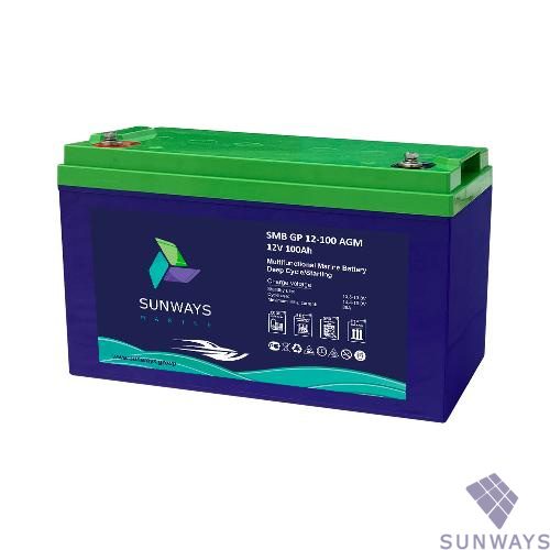 Аккумуляторная батарея Sunways Marine SMB GP 12-100 AGM
